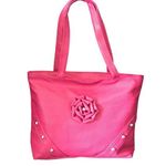 Vibrant FAUX LEATHER PINK EMBELLISHED DESIGN SHOULDER BAG Photo 0