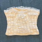 Lulus White Strapless Crop Top Photo 1