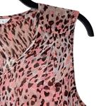 CAbi Beguila Animal Print Sleeveless Tunic Tank Top Front Button Small Women Photo 4