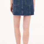 Aeropostale Real Denim High-Rise Button-Front Cotton Jean Mini Skirt Size 8 NWT Photo 2