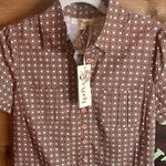 Aryeh NWT  Anthropologie 70s T-shirt Collar Button Mini Micro Dress Pattern Photo 3