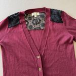Pink Rose Lace Shoulder Cardigan Photo 5
