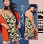 Free People  hot shot romper mini dress one piece jumpsuit overalls shortalls XS Photo 7