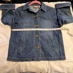 Chico's  A-line Denim Jacket with 3/4 length sleeves-100%‎ Cotton SZ 0/4 Photo 4