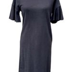 Ralph Lauren  Jersey Sweatshirt Dress Short Bell Sleeves Black Size XS Photo 0