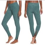 Beyond Yoga  Cross It Back 7/8 Yoga Legging in Woodland Forrest Light Sage Photo 1