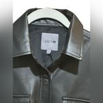 joe's jeans JOE’S JEANS Vegan Leather Shacket size XS 19” p2p Black $228 MSRP NWT Photo 6
