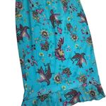 Xhilaration Vintage Women’s Skirt Small Blue Floral Aline Midi Y2K PC Photo 1