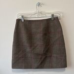 & Other Stories & Other Stories Brown Pink Black Houndstooth Plaid Mini Skirt Size 4 or Size 36 Photo 1