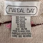 VTG Mandal Bay Floral Embroidered Beaded Cardigan Sweater Retro Cottagecore Sz M Pink Size M Photo 9