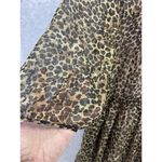 ZARA  Women's Dress Sheer Lined Animal Print Size Medium Long Sleeve Photo 8