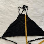 Black crochet halter top Size XS Photo 6