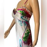 David's Bridal Artsy Corset Satin Beaded Formal Prom Wedding Floor Length Dress Photo 2