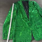 Women’s Green Fully Sequined Prom Party Wedding Pant Suit Set Size XL NWOT Photo 6