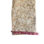 Liz Claiborne  Emma Dress Pants Leaf Print Pockets Straight Leg Cropped Tan Sz 12 Photo 8