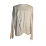 Mudd Envelope Back Blouse Beige Size L Lightweight Casual Top | Cozy Fall Styles Photo 1