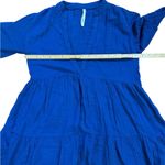 by Anthropologie Cobalt Blue Tiered Mini Dress Boho Lightweight Effortless XXS Photo 7