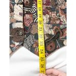 PASTA Womens‎ Vintage 90s Teddy Bear Tapestry Vest Size L Novelty Animal Print Brown Size L Photo 7