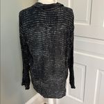 Cloth & Stone  Anthropologie Blue Blue Button Down Shirt Blouse Size Large Photo 2