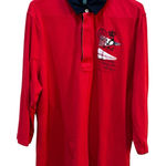 Lauren Jeans Co Polo Rugby Shirt Top 3/4 Sleeve Nautical‎ Themed Embroidered 3X Red Size undefined Photo 0