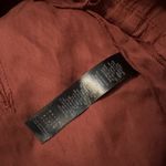 White House | Black Market  Zip Front Rust Red Military Parka Jacket Size 8 Photo 3
