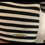 Calvin Klein  black and white striped bell sleeve shirt in xl Photo 2