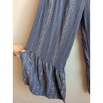 Japna Anthropologie  Blueish Floral Strapless Smock Top Riffle Jumpsuit Sz M Photo 7