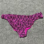 Jessica Simpson NEW Pink Magenta Snake Print Ribbed Bikini Set Underwire Top Photo 8