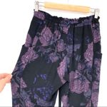 Wilfred Marais Floral Crop Pant Black Purple XS Photo 8