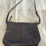 Elliott Lucca Dark Brown Pebbled Leather Crossbody Bag Photo 1