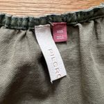 Anthropologie Pilcro Mini Button Down Dress in Army Green Photo 3