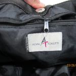 Alma Tonutti Grey Zipper Wool Woven Tote Handbag Made In Italy Satchel Gray Photo 11