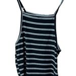 Streetwear Society Black and White Striped Sleeveless Shirt Photo 5