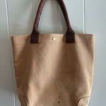 J.Crew Rare Vintage Thick Heavy Canvas Khaki Color Large Tote Bag Handbag Photo 0