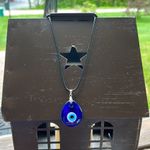 NEW Evil Eye Leather Necklace TearDrop Pendant Necklace Photo 1