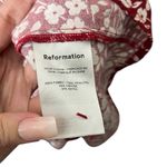 Reformation Laylin Mini Dress Women’s Size 8 Red White Floral Puff Sleeve Summer Photo 10