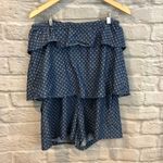 Club Monaco  Sz 4  Leele Tiered Indigo Denim Romper Photo 2