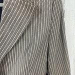 ESCADA Blazer size 38 Beige Black Herringbone Tailored Wool Silk Luxury Office Photo 2