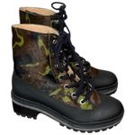 Schutz Camouflage Lace-Up Waterproof Combat Boots Size 5 Photo 0