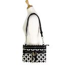 Spartina 449  Linen and Leather May River Onyx Crossbody Bag Black Cream Photo 15