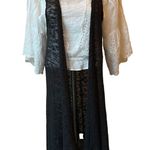 PPLA  Open Front Long Boho Knit Sleeveless Duster Cardigan, Sz S Photo 4