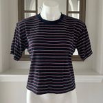 Topshop Crew Neck Tee Cropped Top Size 4 Photo 2