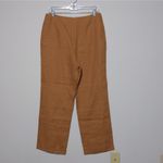 Reformation Justin Linen Pant in Barley Cropped High Rise Slim 10 New Photo 3