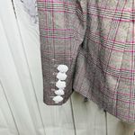 Boston Proper NWT Glen Plaid Single Button Lined Business Blazer Sz 12 Gray Pink Photo 10