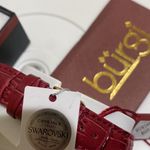 BURGI Swarovski Crystal Watch Red Photo 4