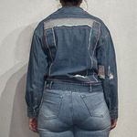 Essue  Blue Denim Moto Jacket Sz S Photo 11