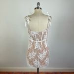 For Love & Lemons  Cheyenne Lace Mini Dress in Ivory Photo 5