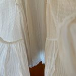 Lulus  White Sleeveless Tiered Dress Boho Sexy Prairie Cottagecore Large FLAWS Photo 14