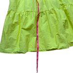 Skies Are Blue  Lime Yellow Tiered Maxi Dress Large Photo 6