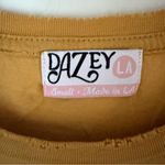 Dazey LA  Mustard Yellow Love More Graphic Tee S Photo 4